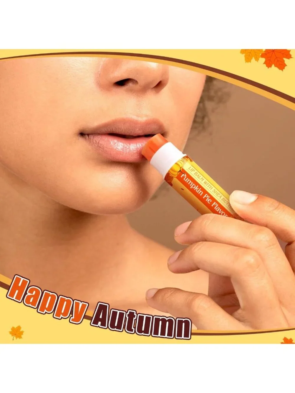 100 Pcs Pumpkin Pie Scented Lip Balms | Fall Party Favors & Gifts for Women